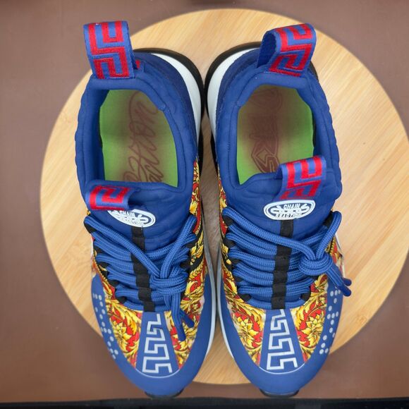 Versace Cross Chainer Blue Multi Men’s Size 42EU/9US - Picture 7 of 12